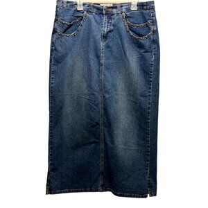 Women Blue Denim Skirt Size 16